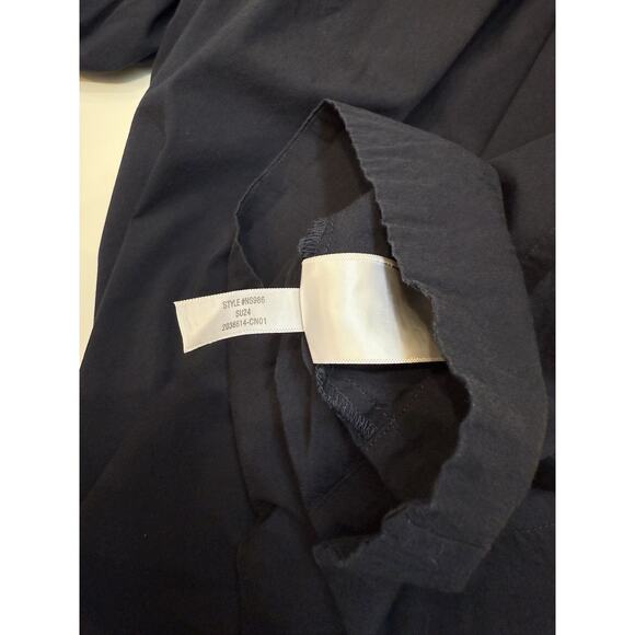 Madewell Square Neck Puff Sleeve Mini Dress Navy SZ 00 Babydoll Breezy Summer - Picture 7 of 11